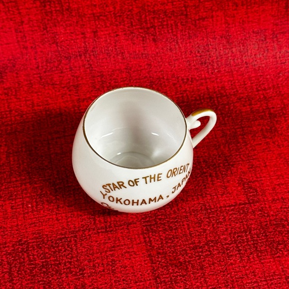 Vintage ЧОКОНАМА, JAPAN  Star of the Orient chapter 2 O.E.S Miniature Teacup - Picture 3 of 7